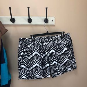J CREW NWT black and white chino shorts